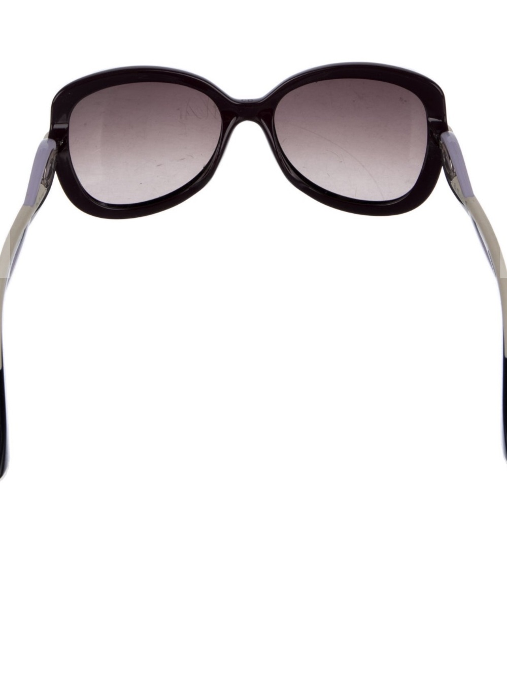 Vintage Dior Cats Eye Oversized Sunglasses in Plum - Picture 2 of 3